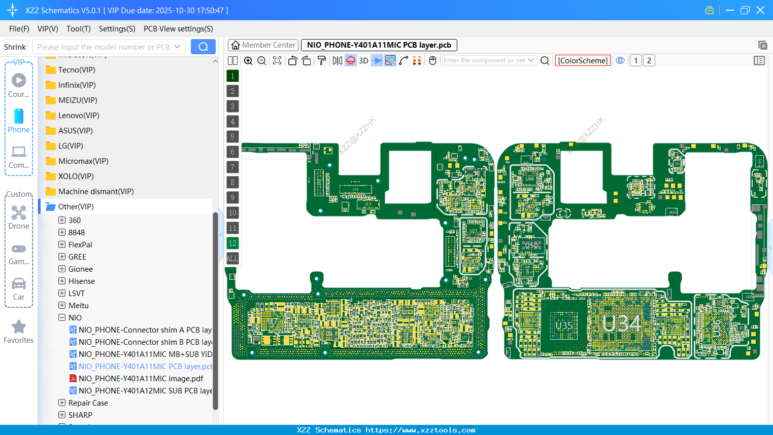 NIO_PHONE-Y401A11MIC PCB Layer